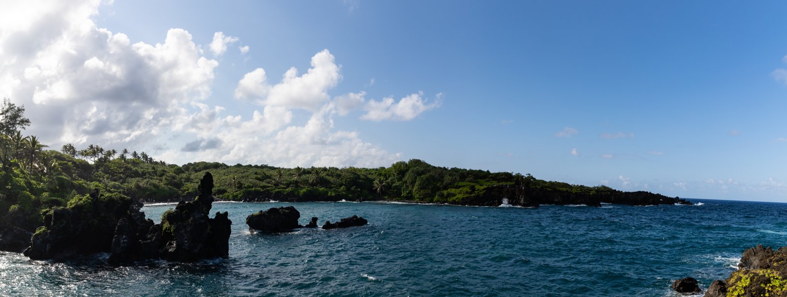 The Road to Hāna coastline on east Maui